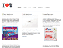 Tablet Screenshot of ilovebedbugs.com